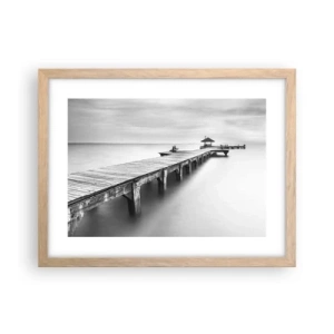 Plakat w ramie jasny dąb - W siną dal - 40x30 cm