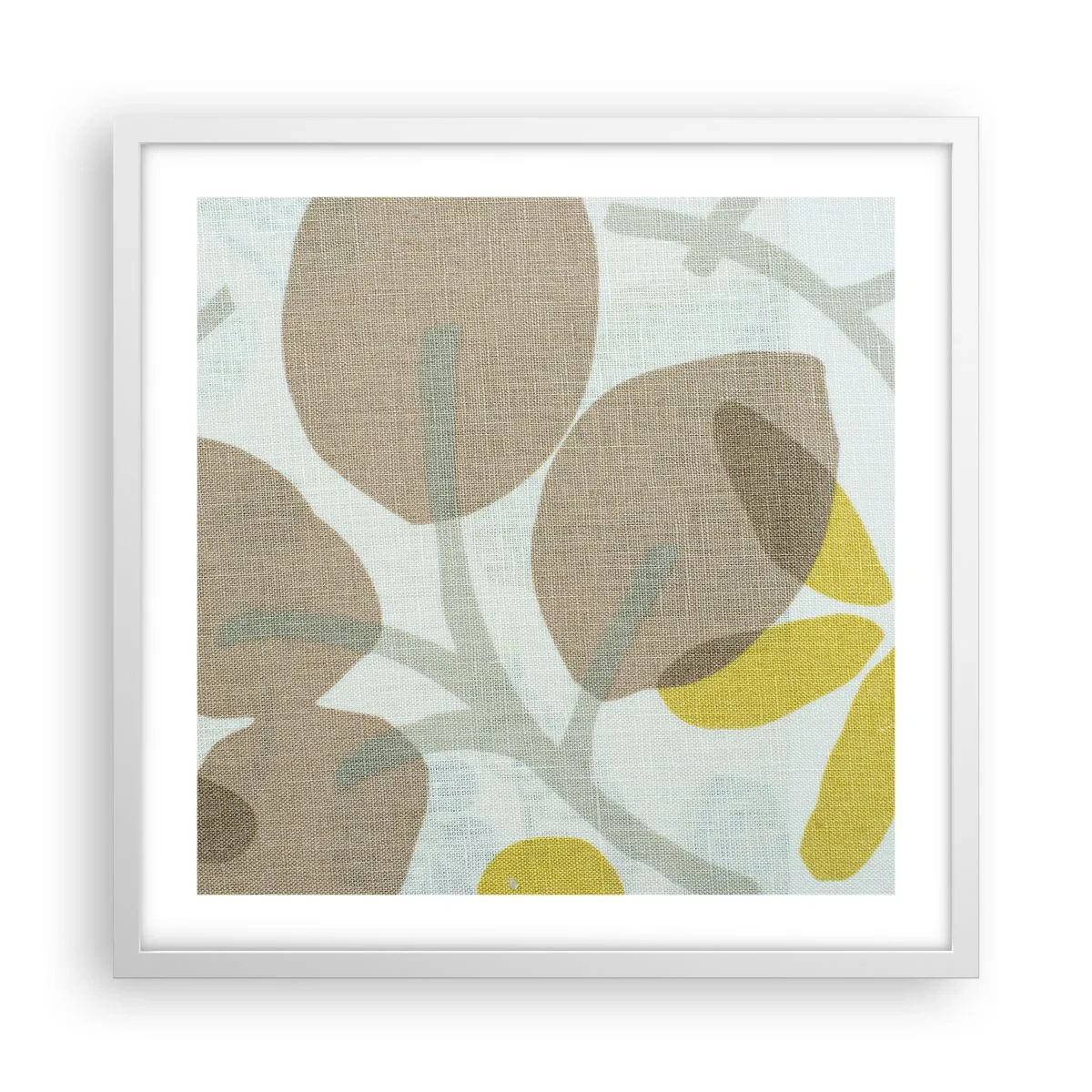 Plakat w białej ramie - Kompozycja w pełnym słońcu - 50x50 cm
