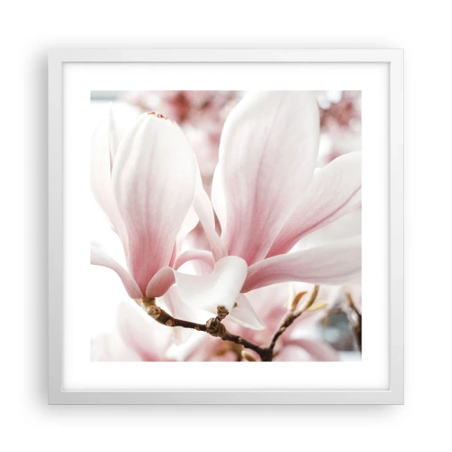 Plakat w białej ramie - Bezmiar czułości - 40x40 cm