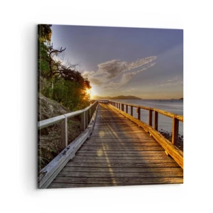 Obraz na płótnie - Iść, ciągle iść w stronę słońca - 60x60 cm