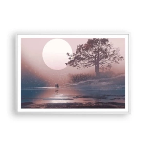 Plakat w białej ramie - Nocne dziwy - 100x70 cm