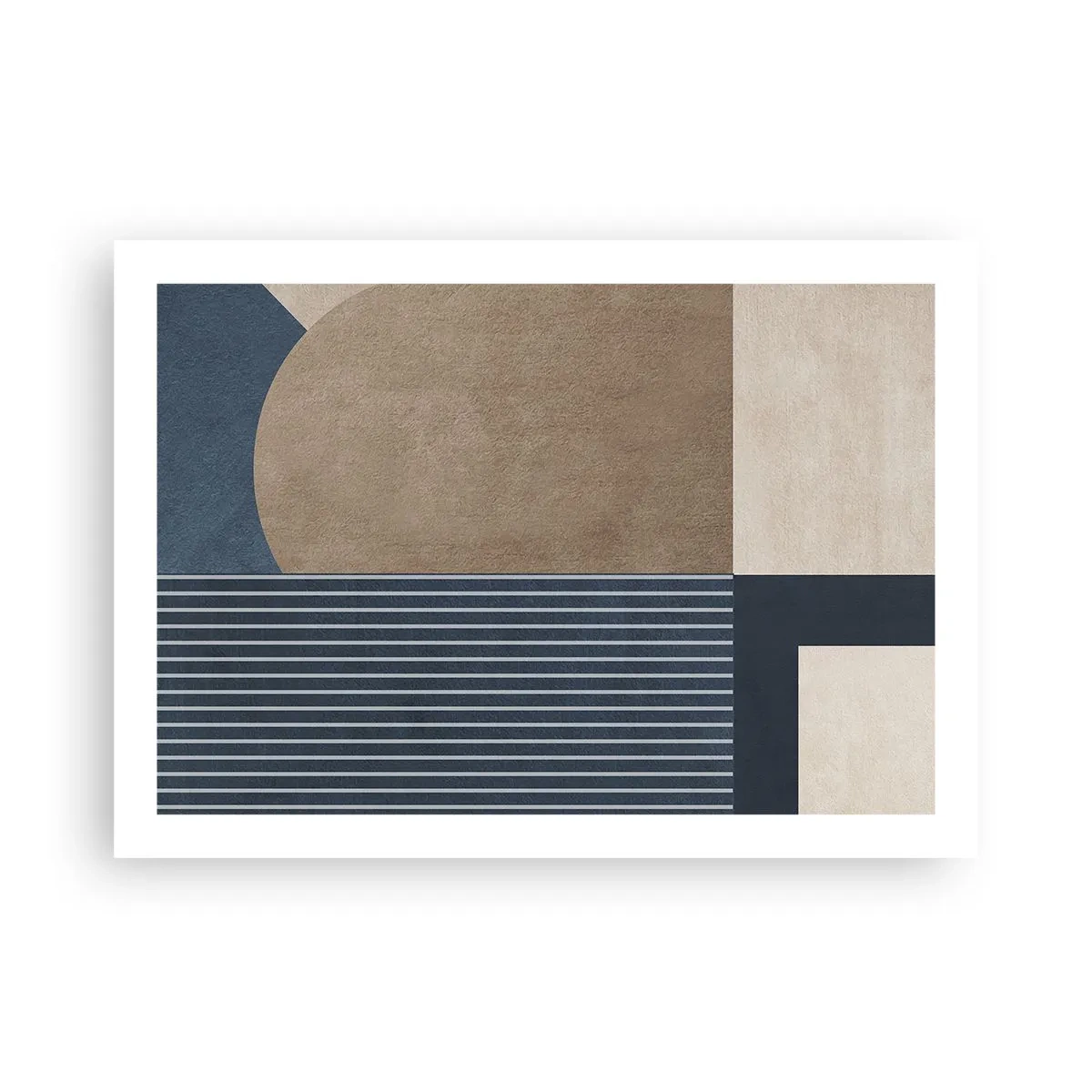 Plakat - Kompozycja prostoty i krągłości - 70x50 cm