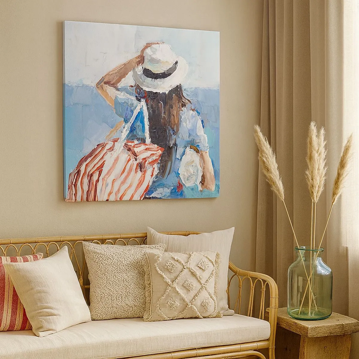 Obraz na płótnie - Witaj na wakacjach - 30x30 cm