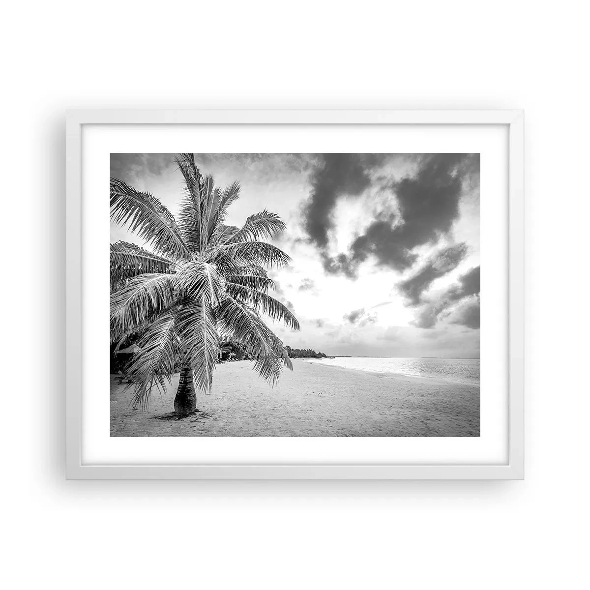 Plakat w białej ramie - Gdy tęsknisz do samotności… - 50x40 cm