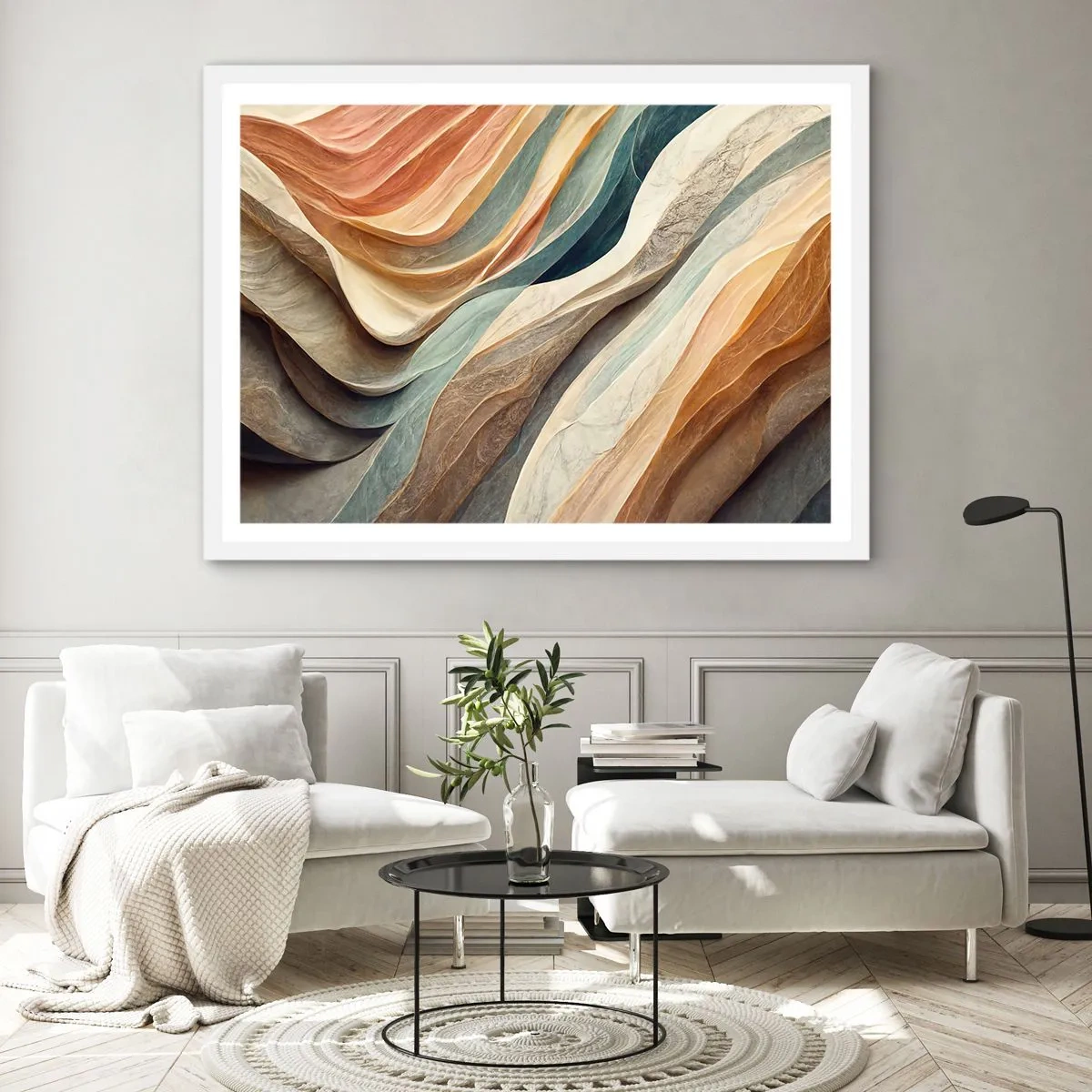 Plakat w białej ramie - Chwila przed zmianą - 70x50 cm