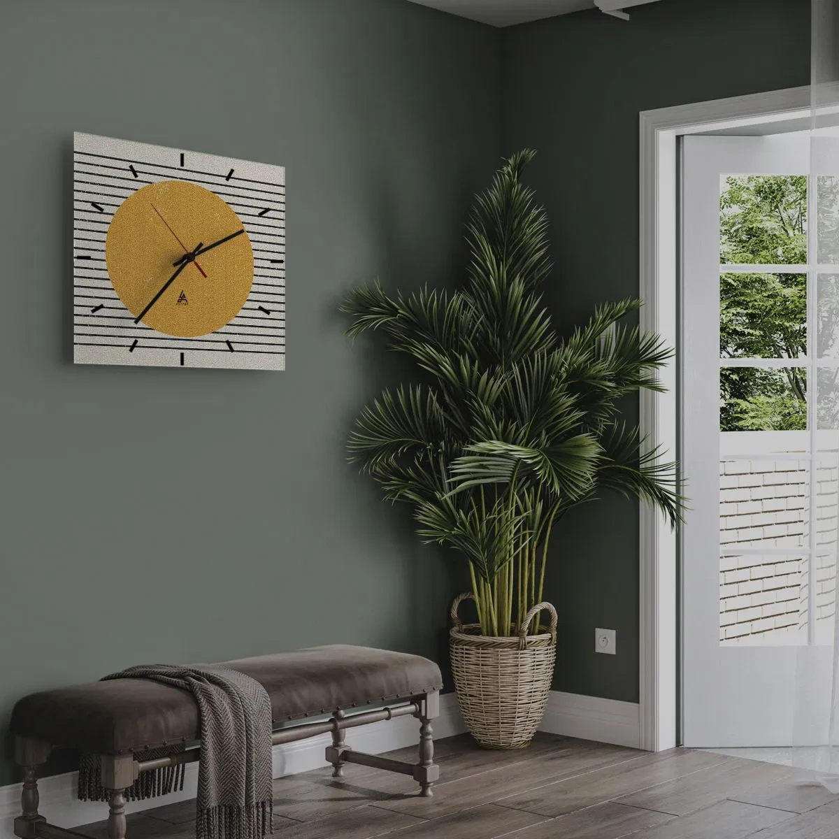 Zegar ścienny - Siła prostoty - 40x40 cm