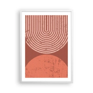 Plakat w białej ramie - Bliska relacja - 50x70 cm