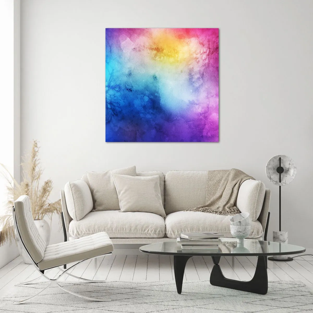 Obraz na szkle - Prawie w siódmym niebie - 40x40 cm