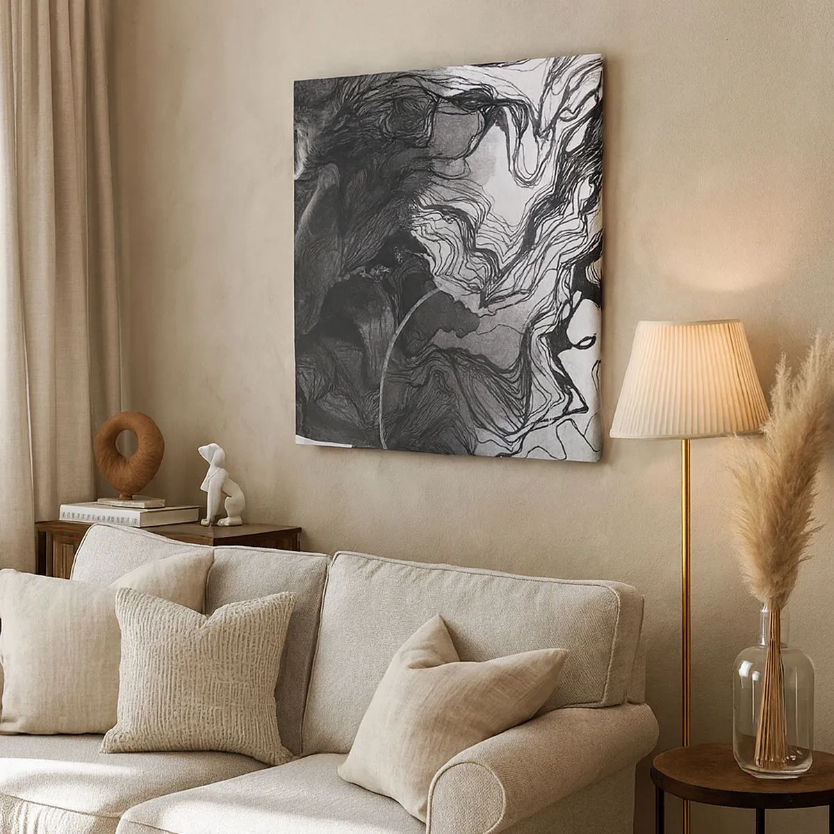 Obraz na płótnie - Zaplątana w marzeniach - 30x30 cm