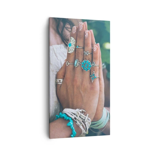 Obraz na płótnie - Witaj w centrum bytu - 45x80 cm