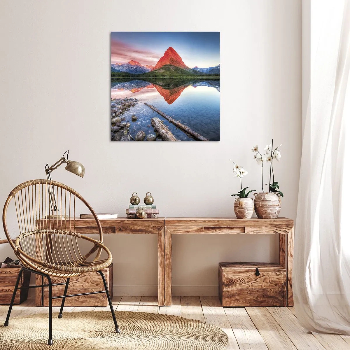 Obraz na płótnie - Żar i chłód - 60x60 cm