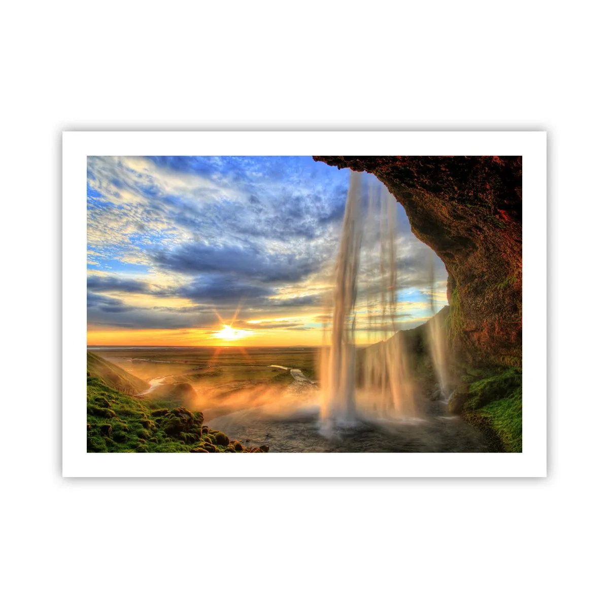 Plakat - Świat za zasłoną kropel - 70x50 cm