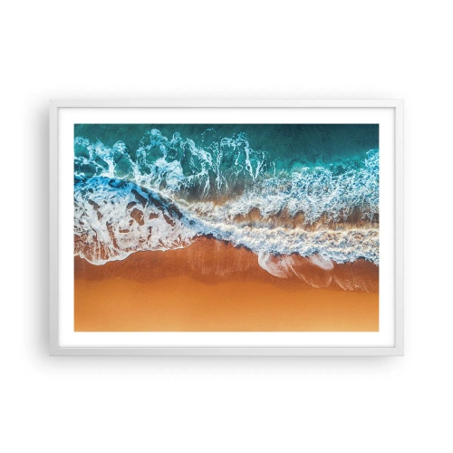 Plakat w białej ramie - Zawsze w parze - 70x50 cm