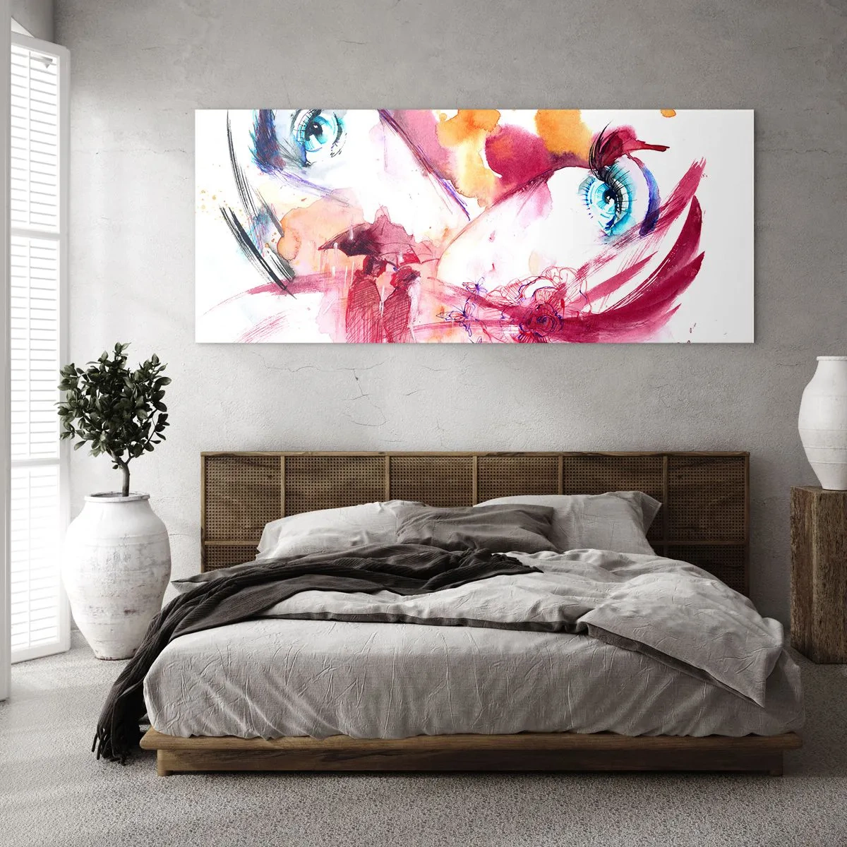 Obraz na szkle - W bliskości świat rozkwita - 90x30 cm