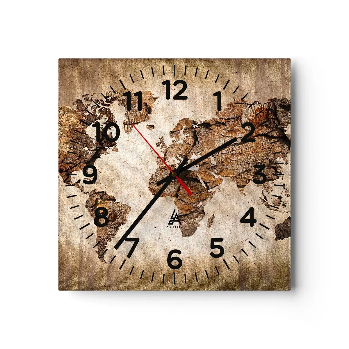 Zegar ścienny - Odkrycie świata - 30x30 cm