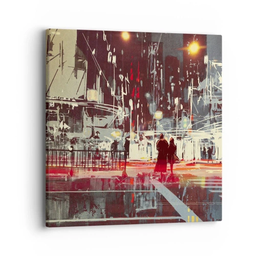 Obraz na płótnie - Wielkomiejska przeprawa - 40x40 cm