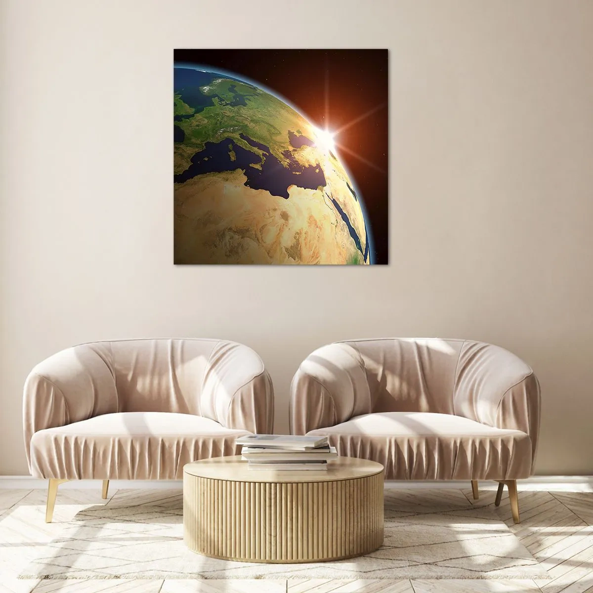 Obraz na szkle - Wschód słońca - 40x40 cm