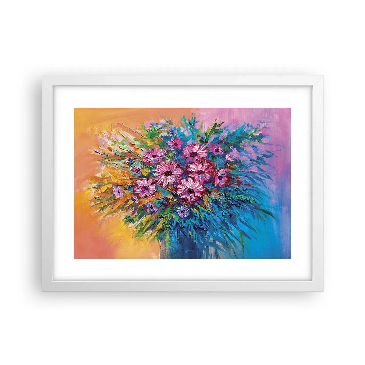 Plakat w białej ramie - Energia życia - 40x30 cm