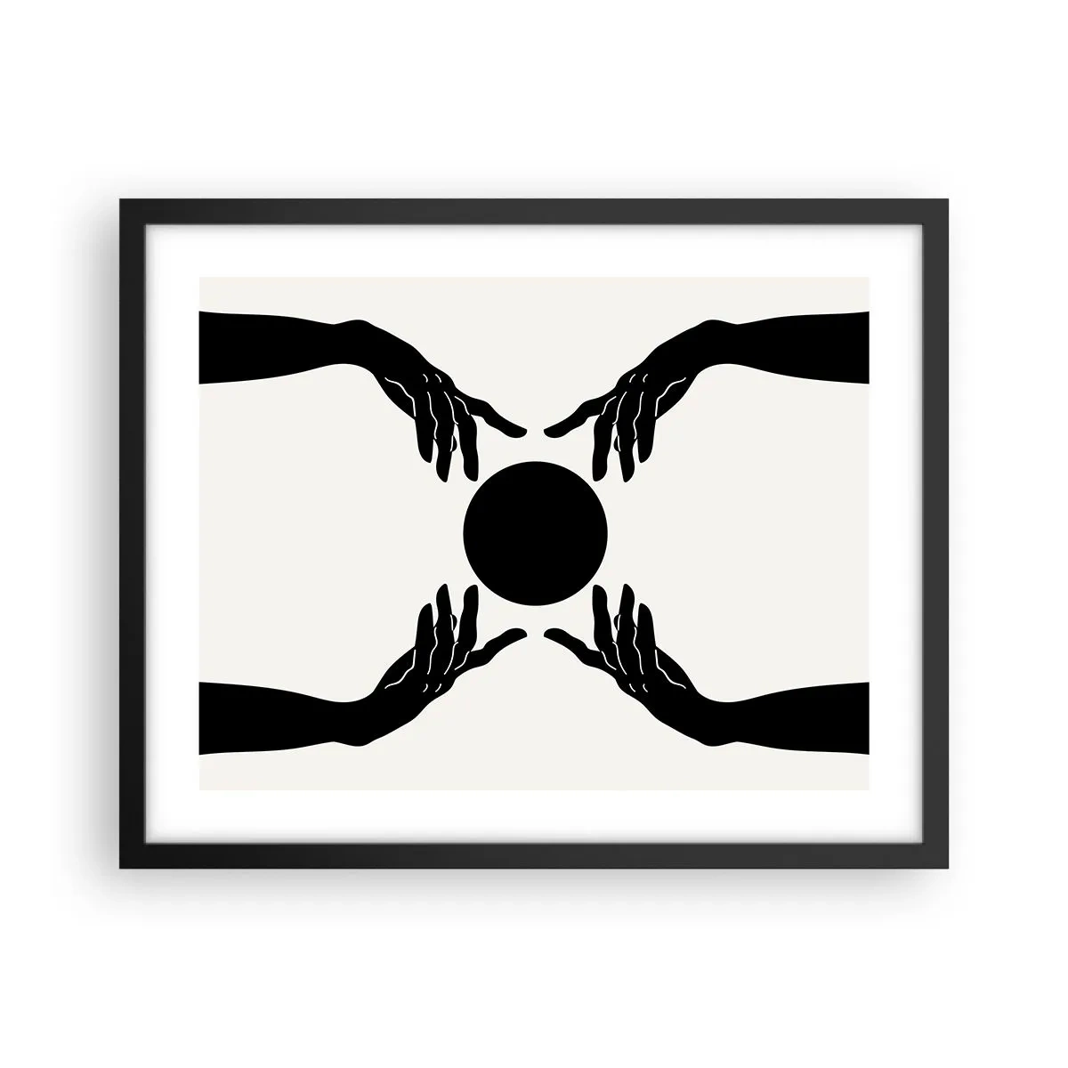 Plakat w czarnej ramie - Tajemny znak - 50x40 cm