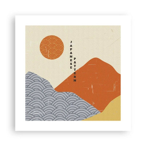 Plakat - W japońskim duchu - 40x40 cm