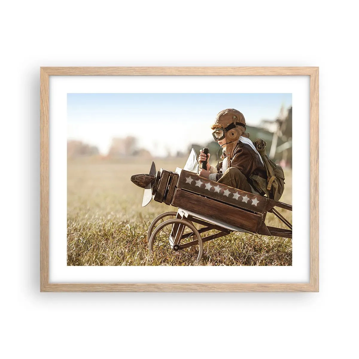 Plakat w ramie jasny dąb - Start ku marzeniu - 50x40 cm