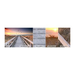 Fototapeta Próbka Samoprzylepna Deluxe Sticker - Przestrzeń wzlotów - Krajobraz, Morze, Plaża - 100x30 cm