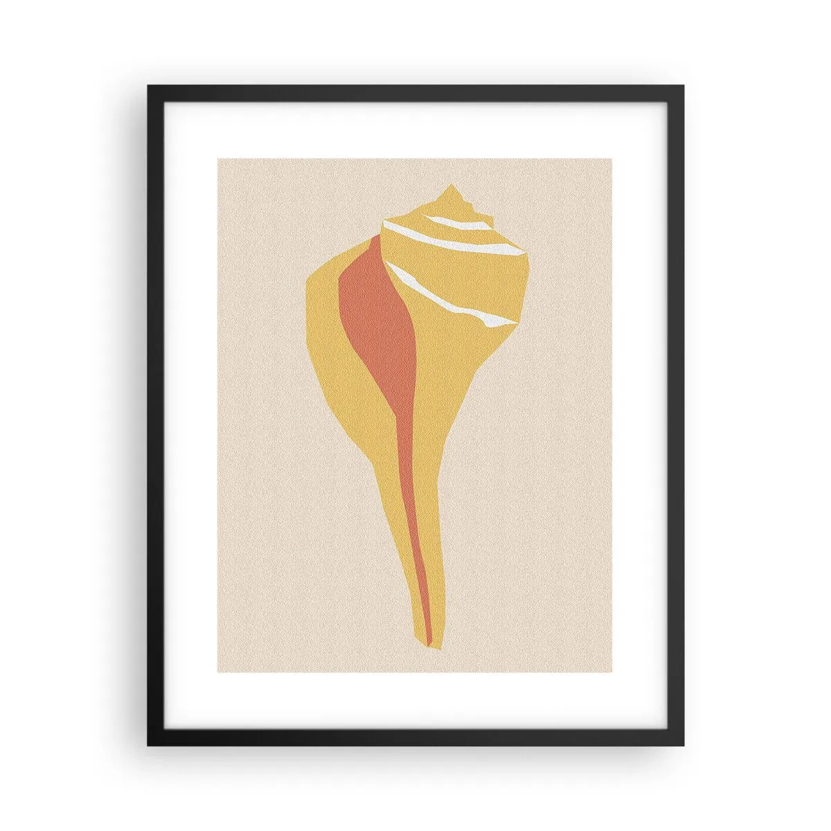 Plakat w czarnej ramie - Abstrakcja organiczna – wzrost - 40x50 cm