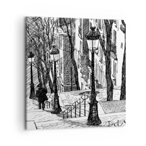 Obraz na płótnie - Historia miłosna czy opowieśc grozy? - 60x60 cm