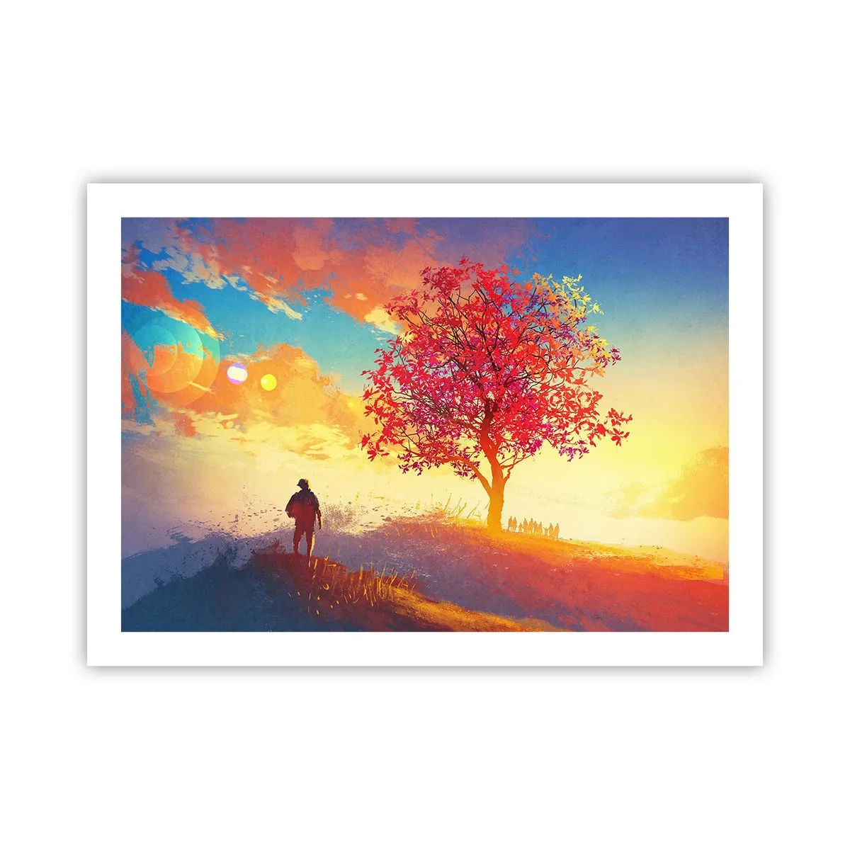 Plakat - Pielgrzym u celu - 70x50 cm