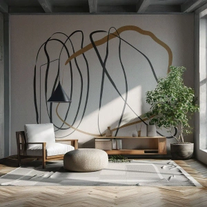 Fototapeta Premium Canvas - Kompozycja – taniec opętaniec - Sztuka, Minimalistyczny, Art Deco - 500x350 cm