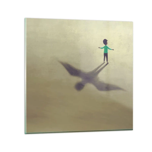 Obraz na szkle - Bohater przyszłości - 50x50 cm