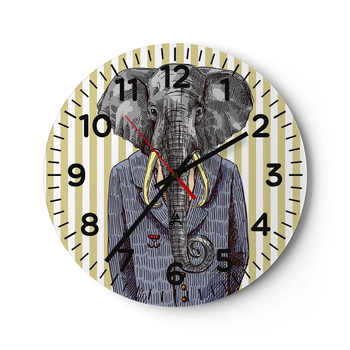 Zegar ścienny - Elegancki z natury - 30x30 cm