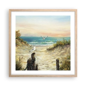 Plakat w ramie jasny dąb - Bezwietrzne zacisze - 50x50 cm