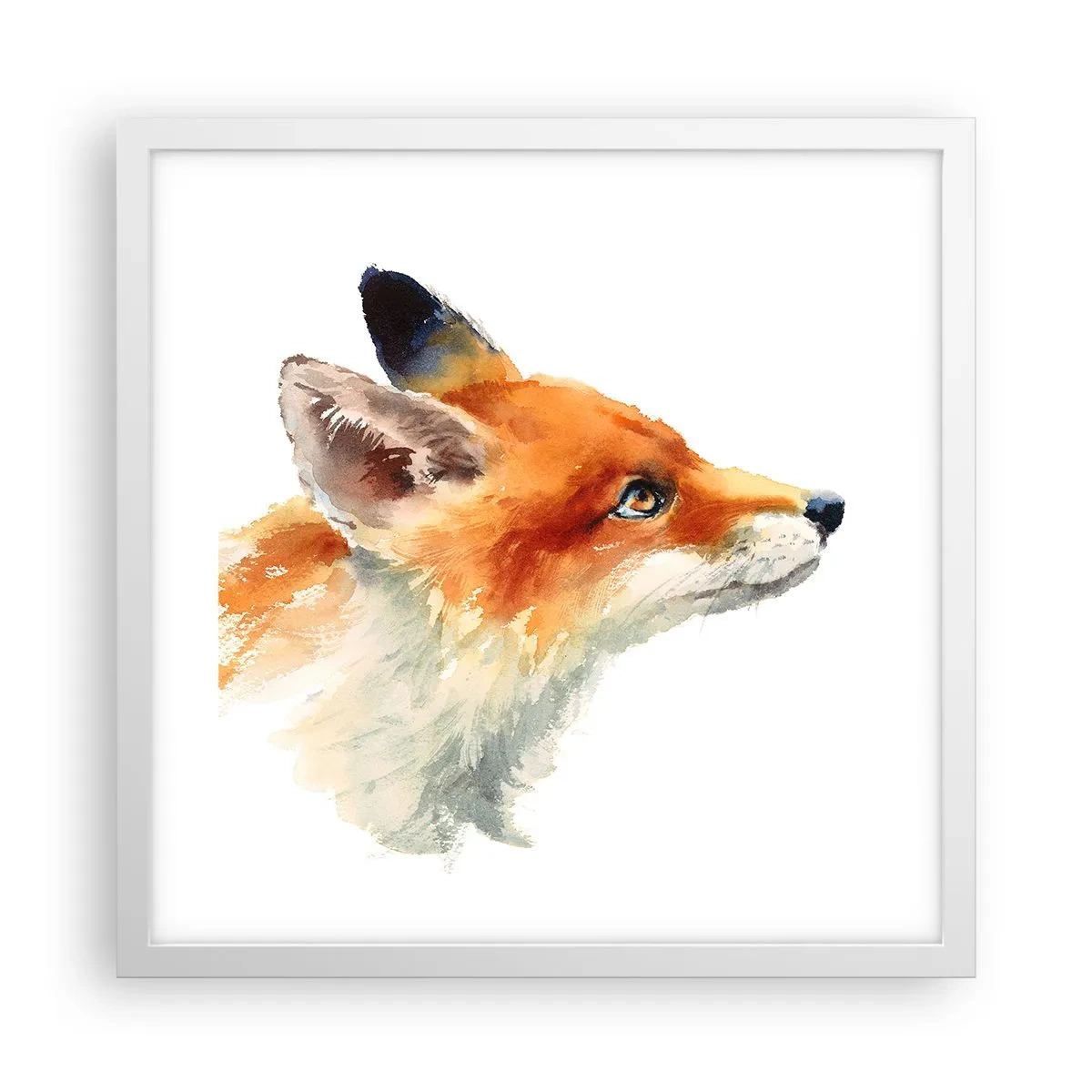 Plakat w białej ramie - Ostrożności nigdy za wiele - 40x40 cm