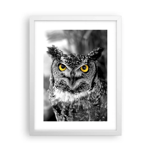 Plakat w białej ramie - Nic się nie ukryje - 30x40 cm