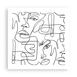 Plakat - W splątanych emocjach - 50x50 cm