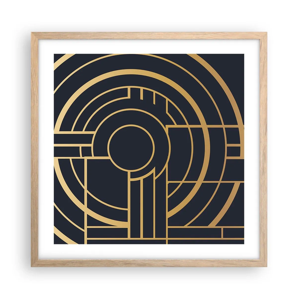 Plakat w ramie jasny dąb - Obroty rzeczy - 50x50 cm