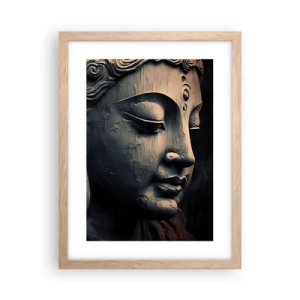 Plakat w ramie jasny dąb - W zgodzie ze światem - 30x40 cm