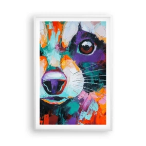 Plakat w białej ramie - Tylko dobre emocje - 61x91 cm