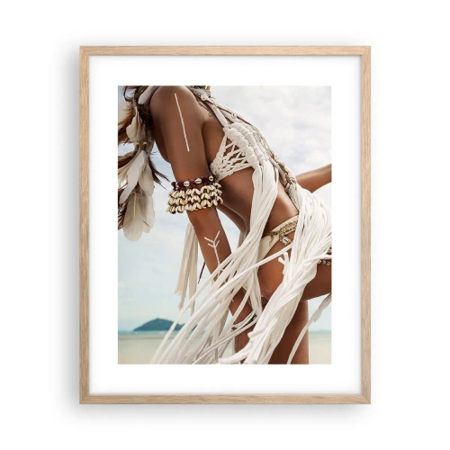 Plakat w ramie jasny dąb - Kapłanka słońca - 40x50 cm