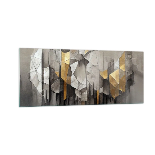 Obraz na szkle - Kompozycja z lodu i światła - 100x40 cm