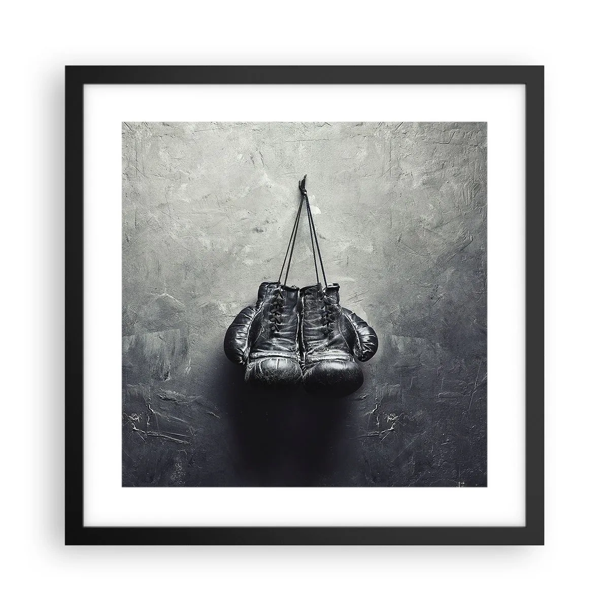 Plakat w czarnej ramie - Czas walki i czas pokoju - 40x40 cm