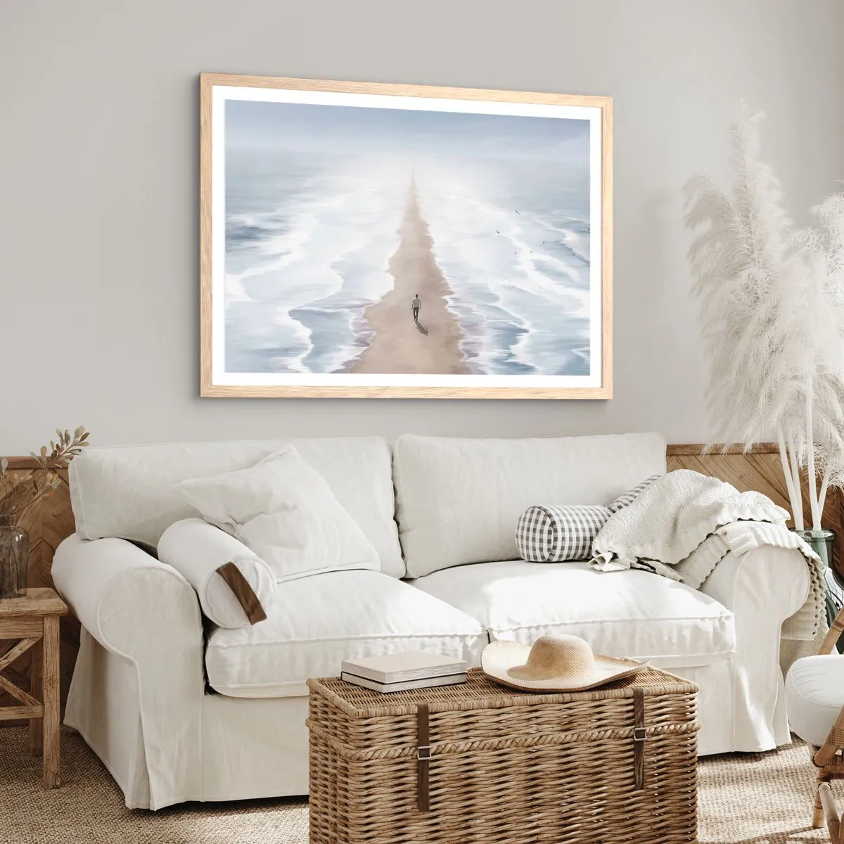 Plakat w ramie jasny dąb - Jasna przyszłość - 100x70 cm