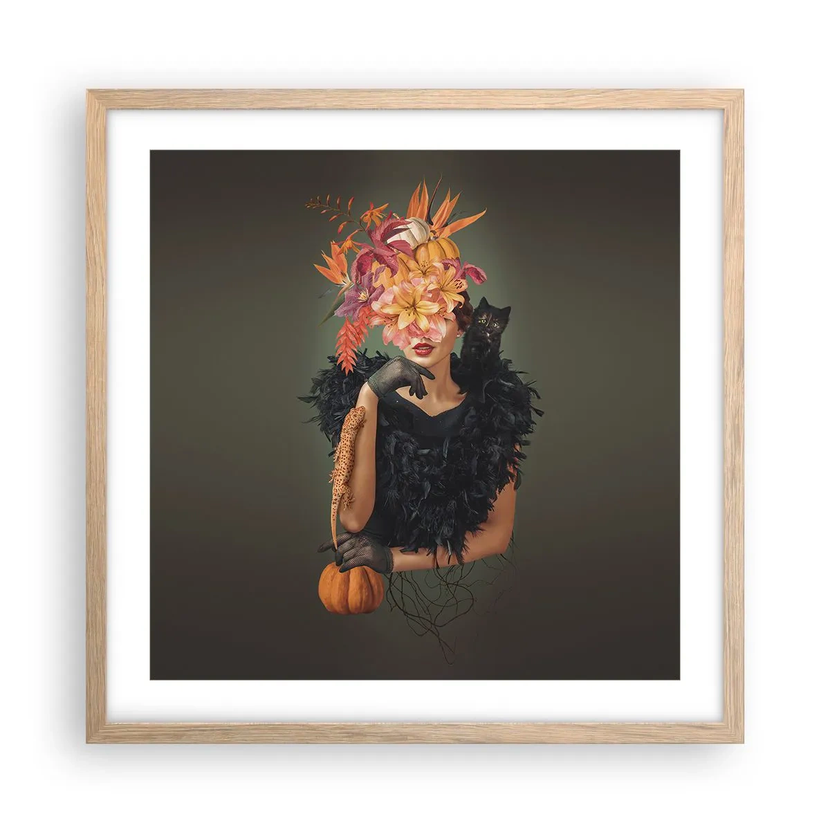 Plakat w ramie jasny dąb - Czar wiedźmy - 50x50 cm