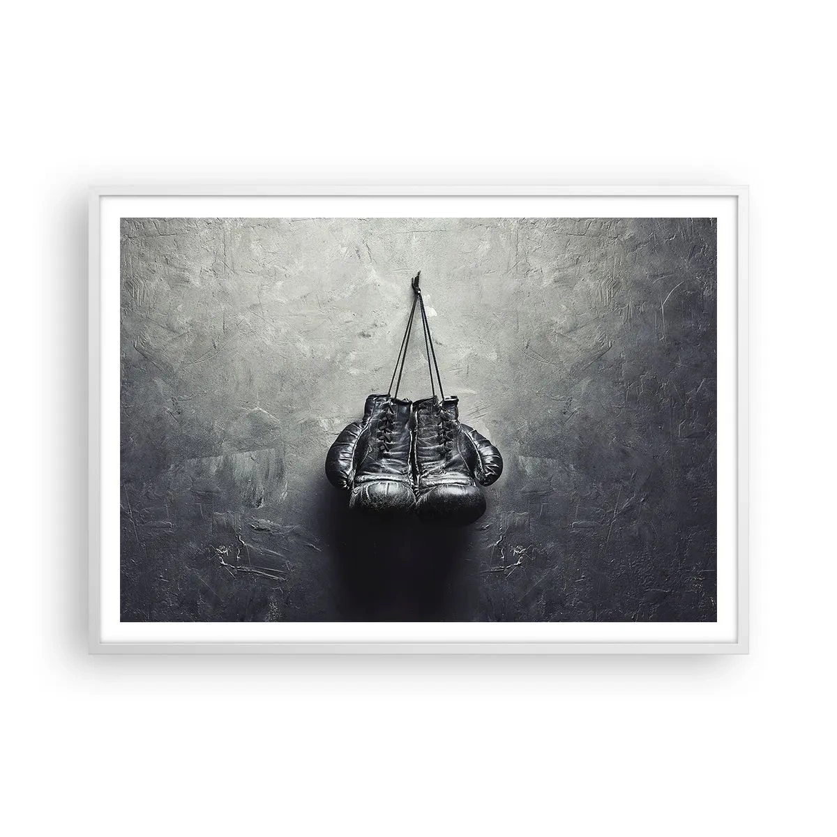 Plakat w białej ramie - Czas walki i czas pokoju - 100x70 cm