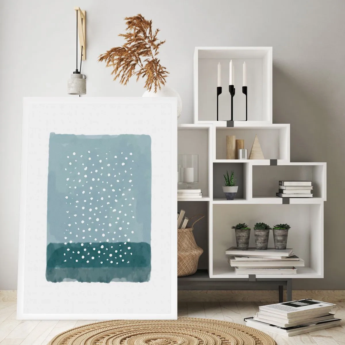 Plakat - Wyrosłe na błękicie - 40x50 cm