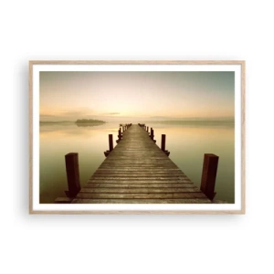 Plakat w ramie jasny dąb - Przedświt, świtanie, światło - 100x70 cm