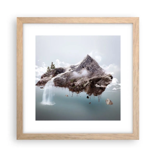 Plakat w ramie jasny dąb - Okiem surrealisty - 30x30 cm