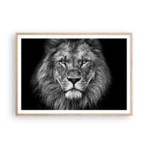 Plakat w ramie jasny dąb - W stroju koronacyjnym - 100x70 cm