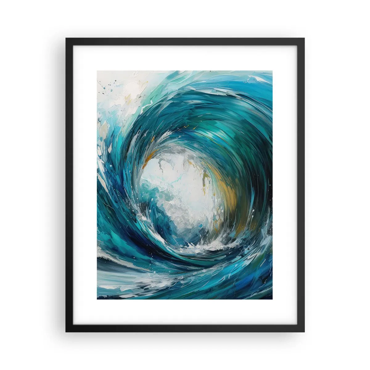 Plakat w czarnej ramie - Morski portal - 40x50 cm